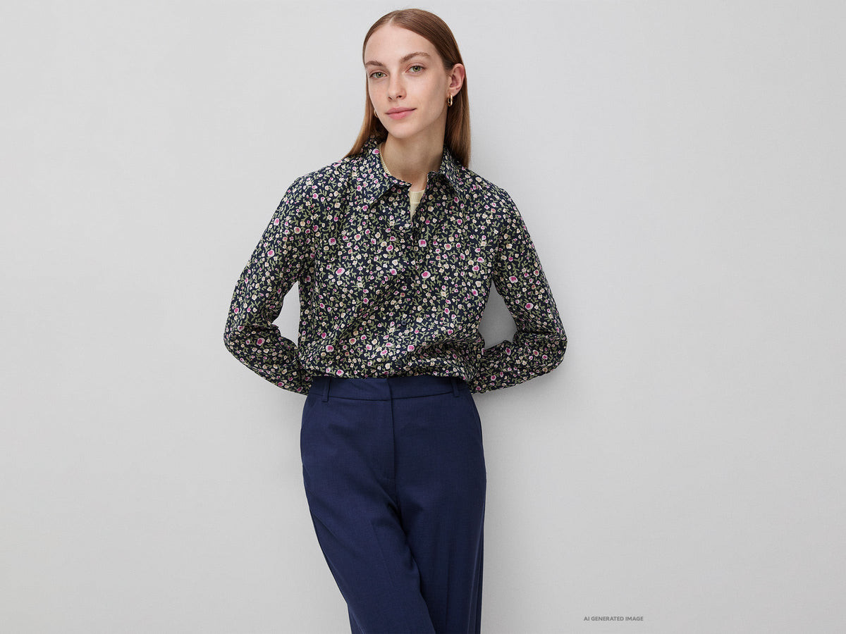 Camicia fantasia in cotone leggero