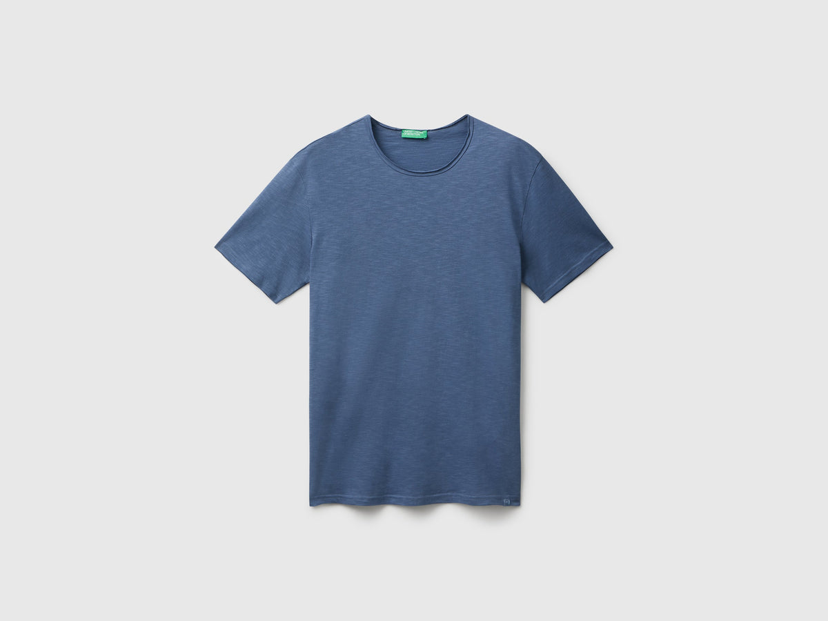 T-shirt in cotone fiammato