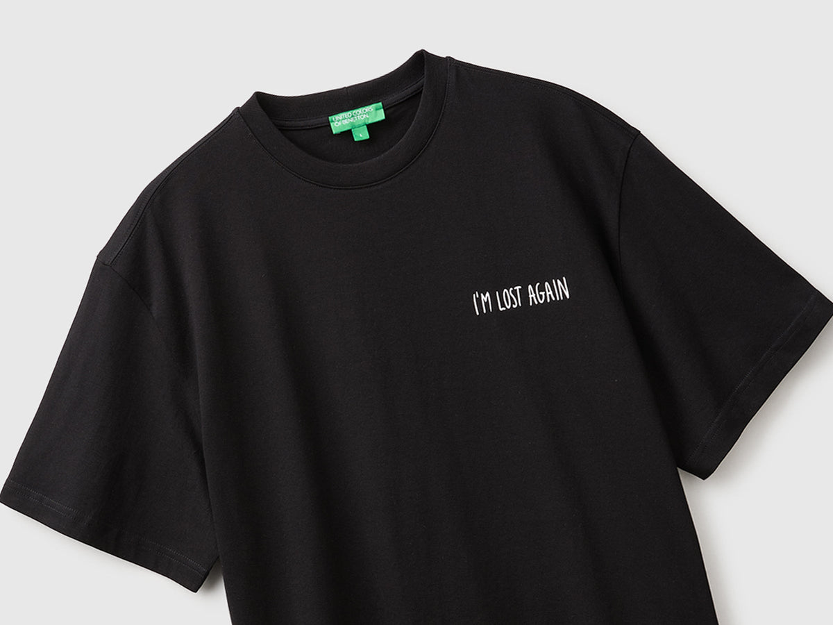 T-shirt relaxed fit con stampa