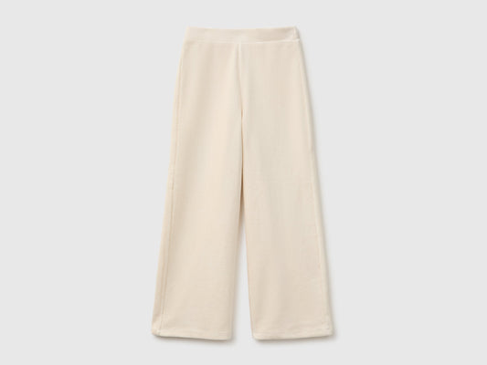 Pantaloni ampi in ciniglia