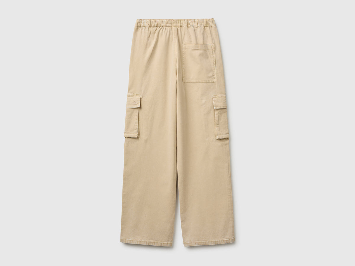 Pantaloni cargo con coulisse