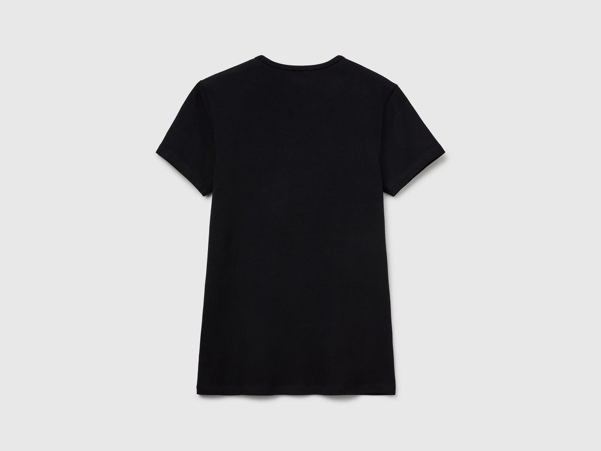 T-shirt in cotone stretch