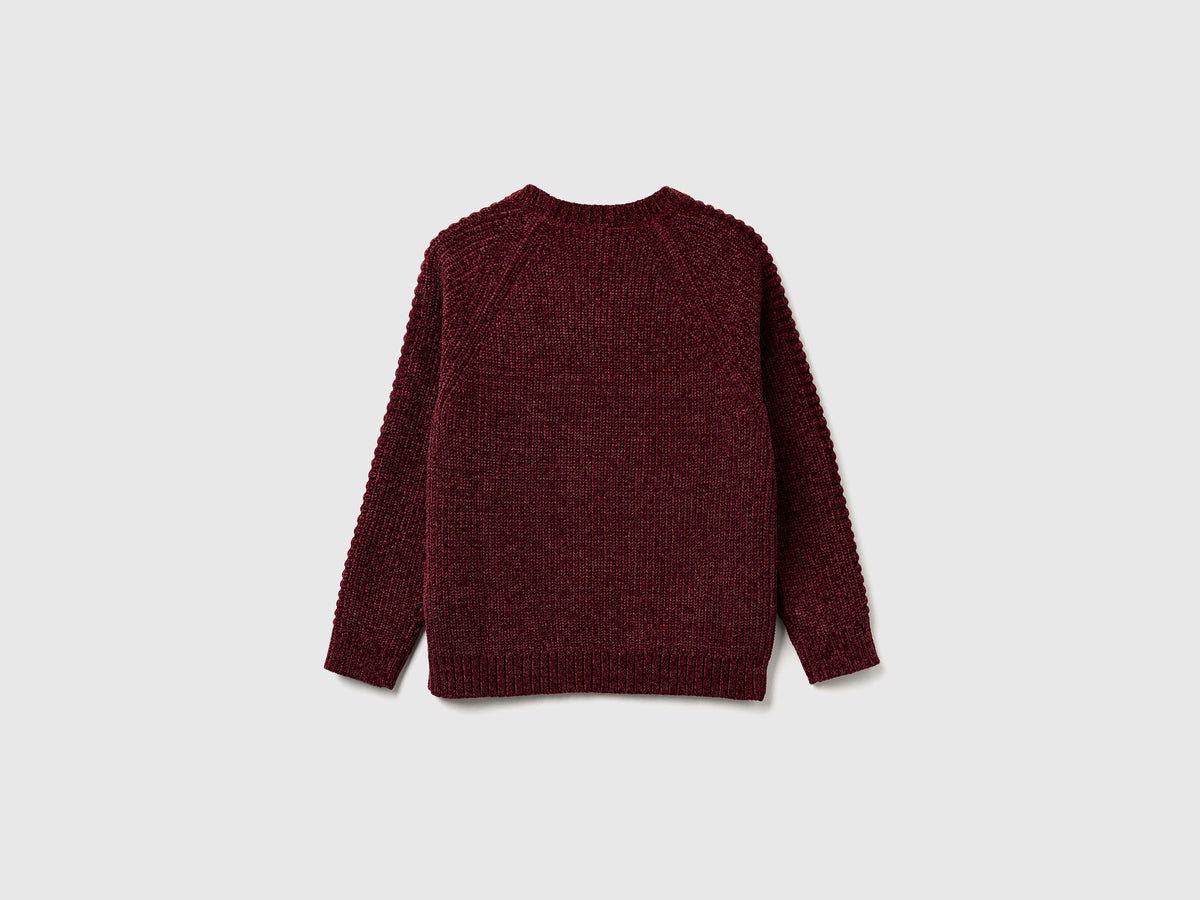 Maglia girocollo in ciniglia