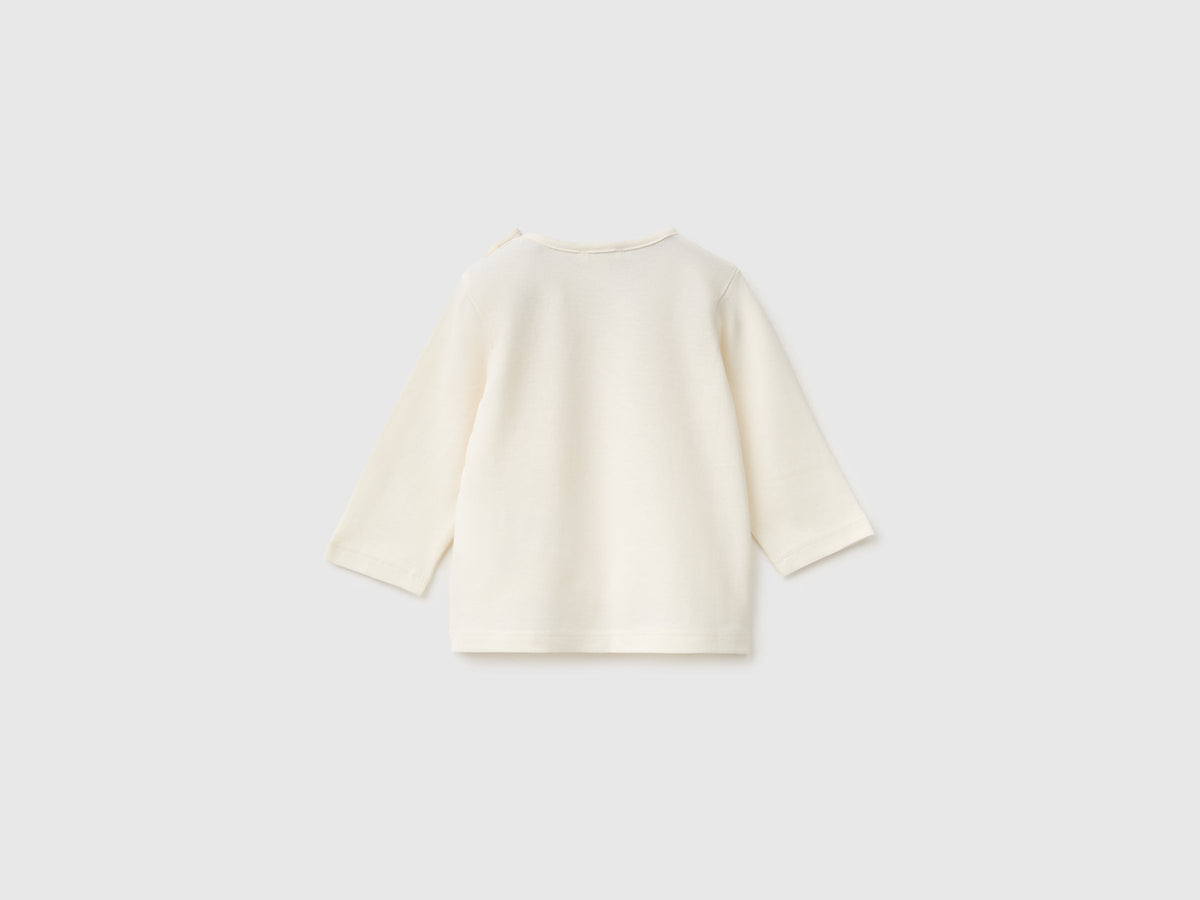 T-shirt con stampa in cotone bio