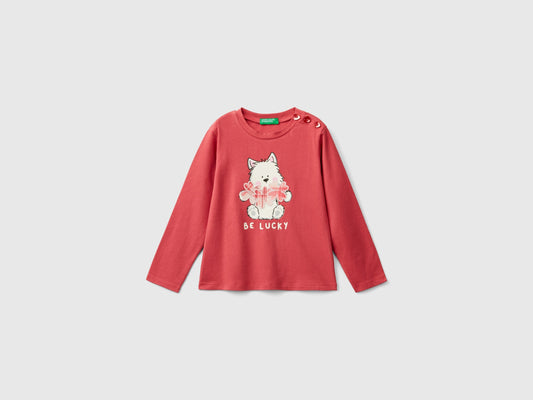Maglietta con stampa in cotone stretch