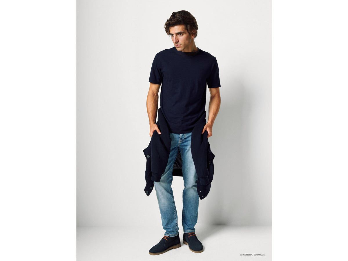 T-shirt in cotone fiammato