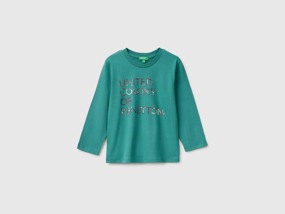 T-shirt manica lunga con stampa