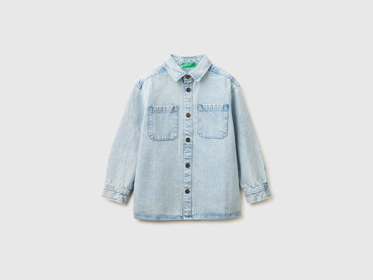 Camicia di jeans a righe