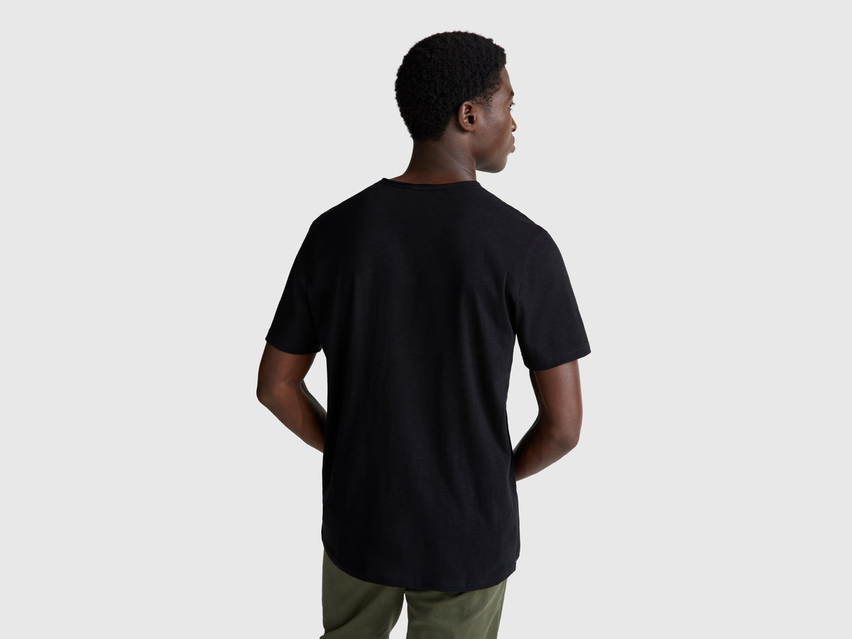 T-shirt in cotone fiammato