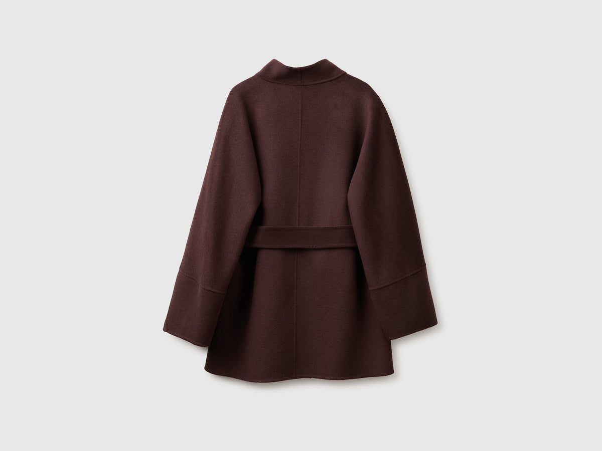 Cappotto corto con cintura