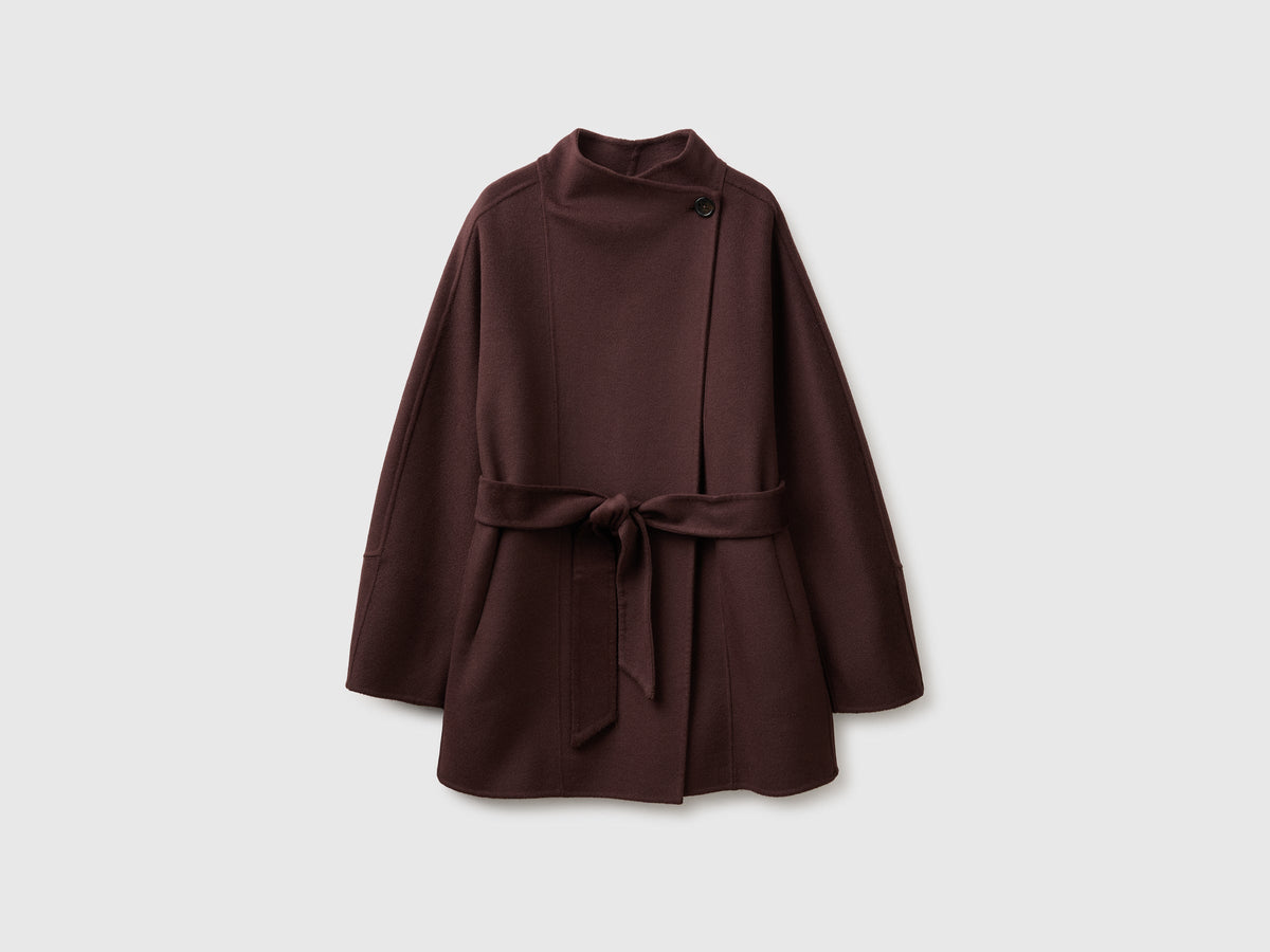 Cappotto corto con cintura