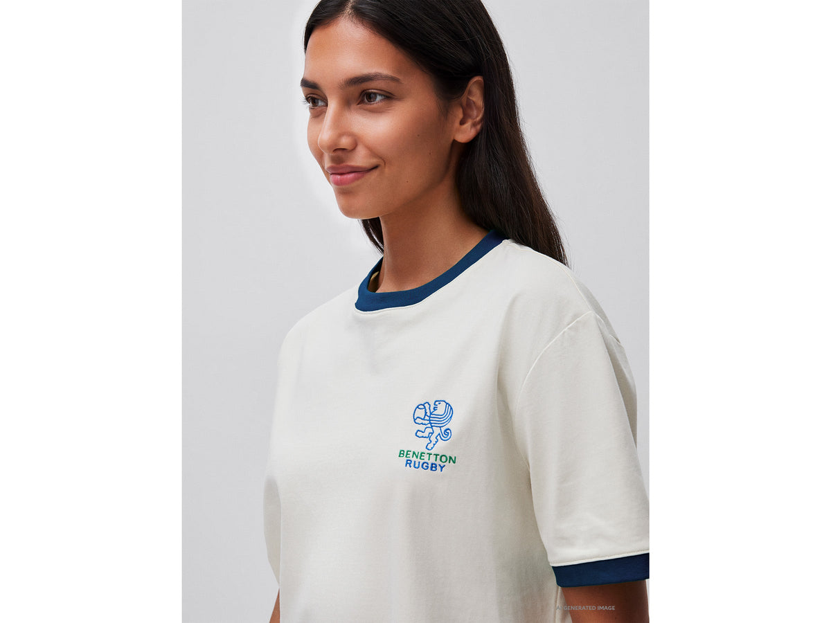 T-shirt Benetton Rugby 100% cotone