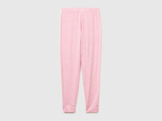 Pantaloni con stampa floreale