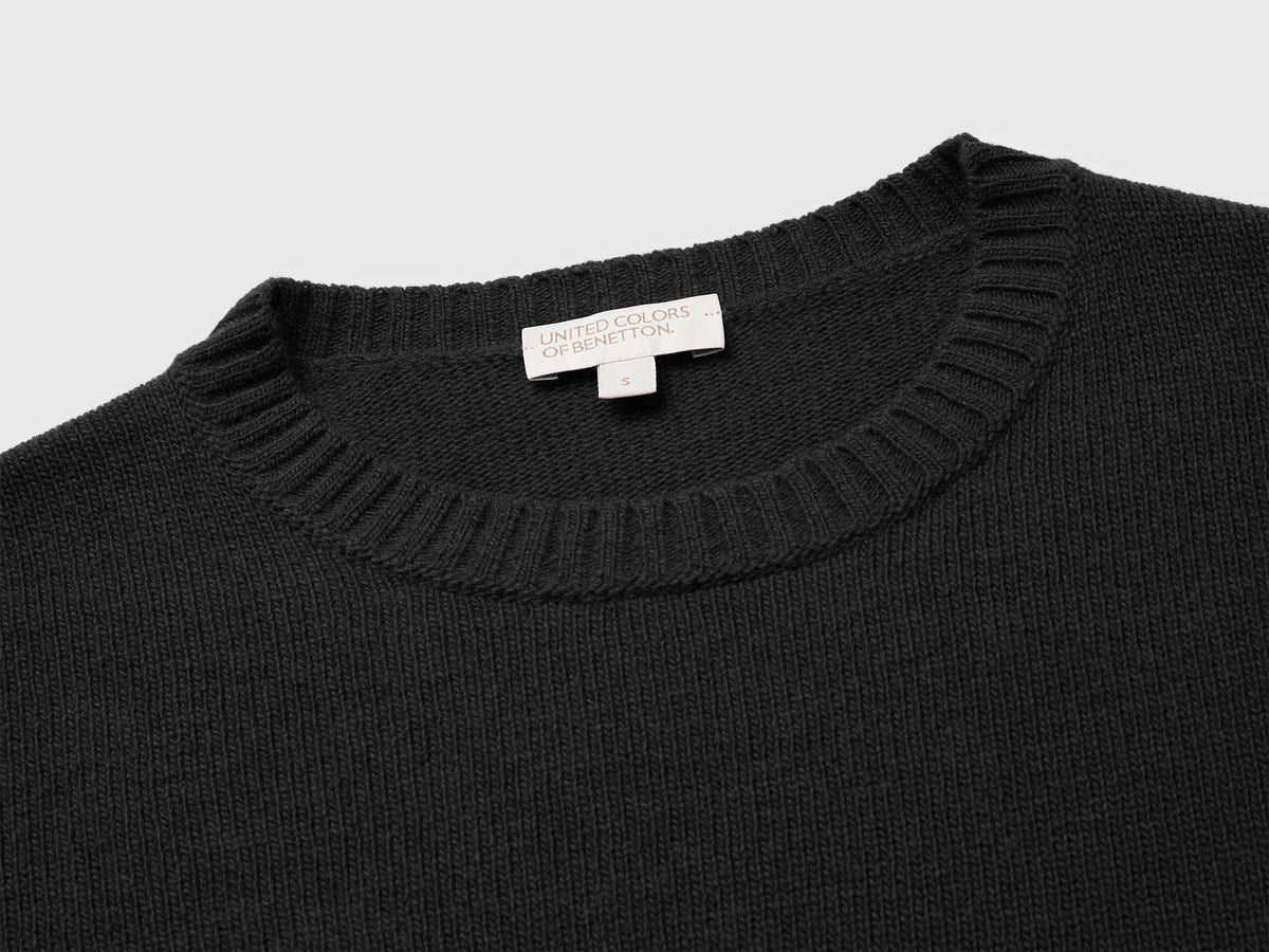 Maglia boxy fit in misto lana