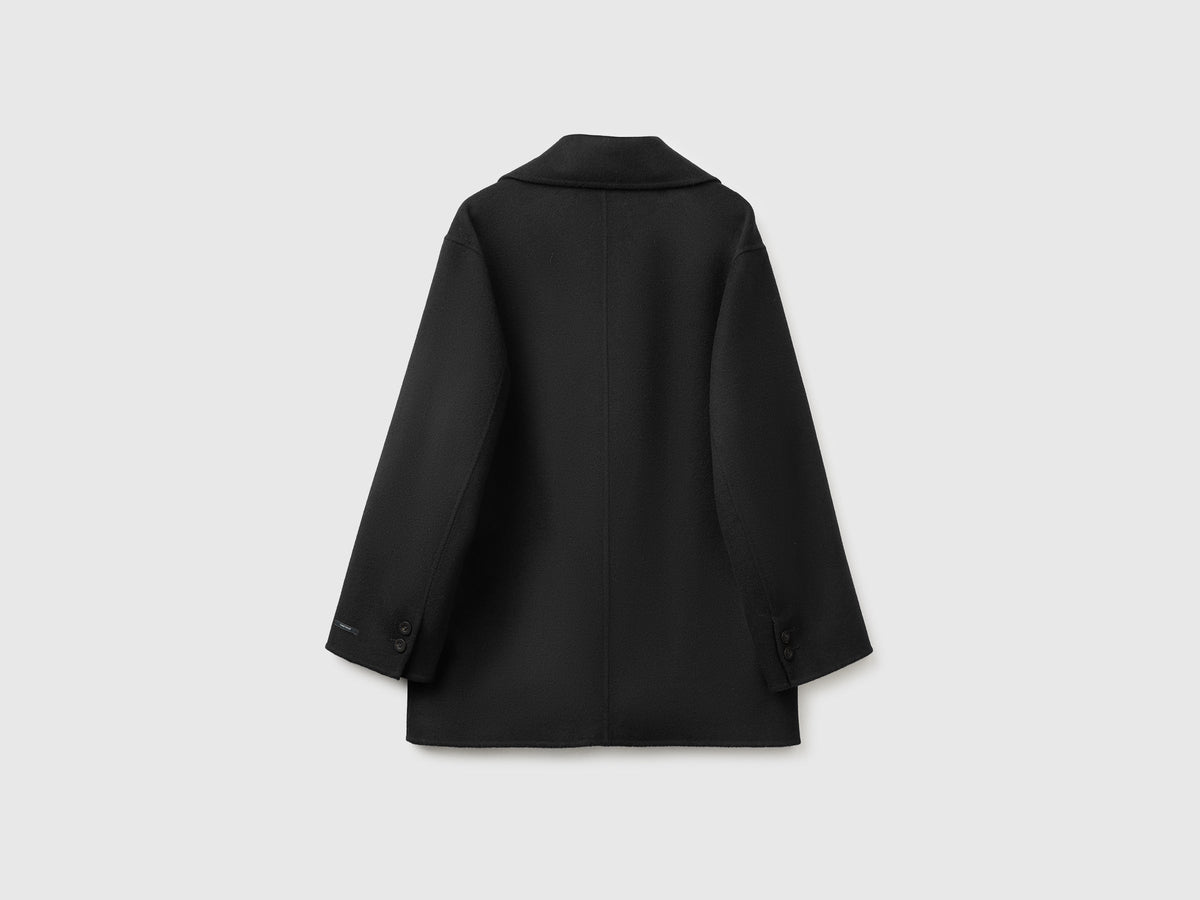 Cappotto doppiopetto in lana e cashmere