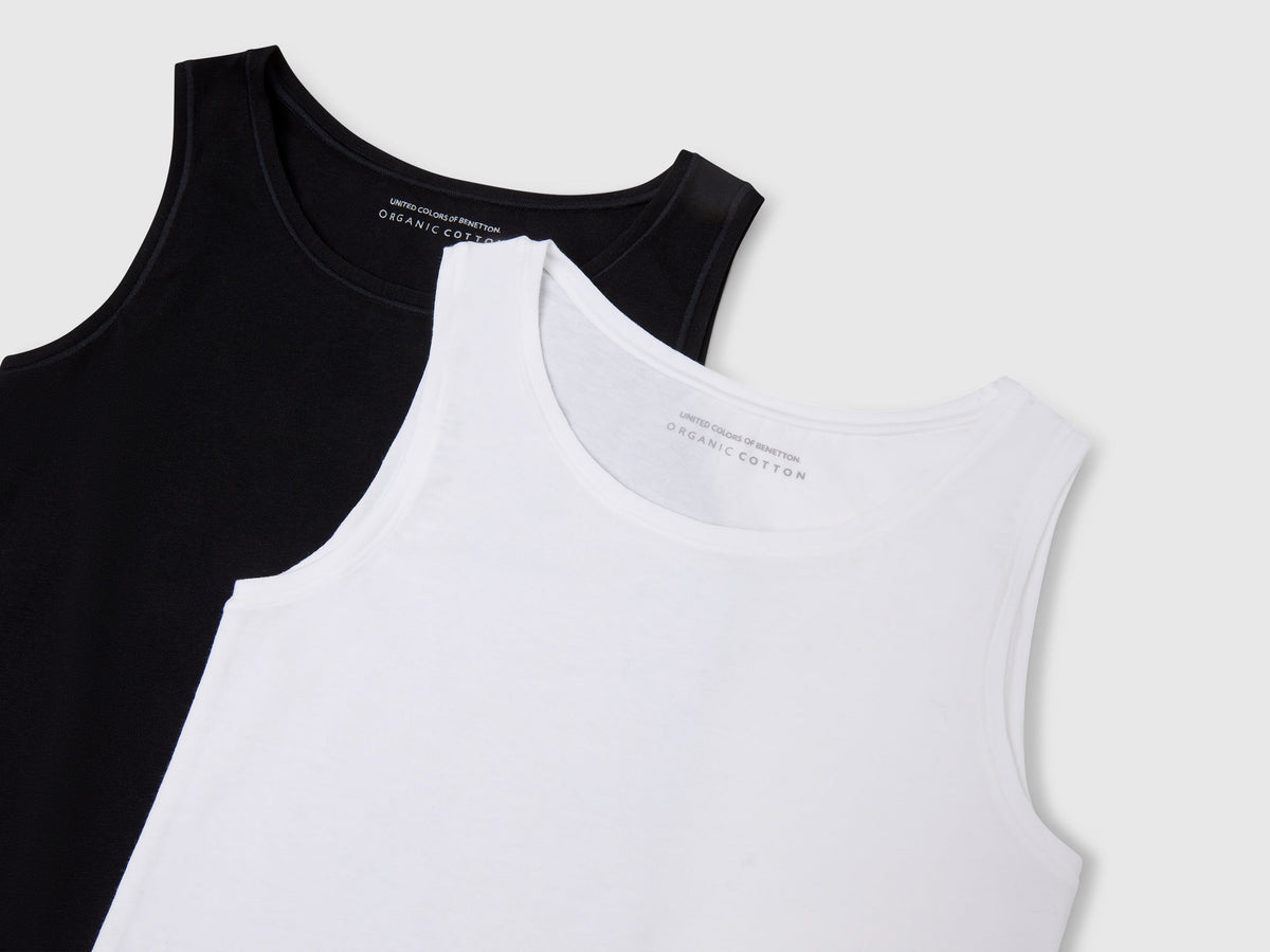 Due canotte in cotone super stretch