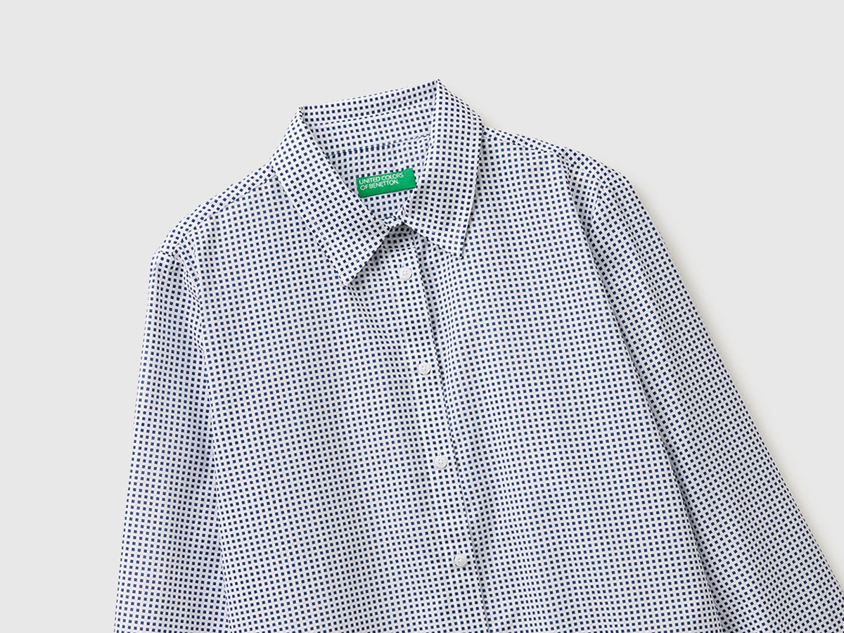 Camicia fantasia in cotone leggero