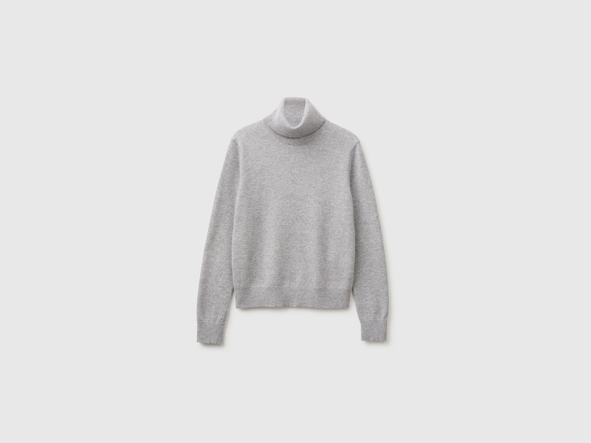 Dolcevita grigio chiaro in puro cashmere