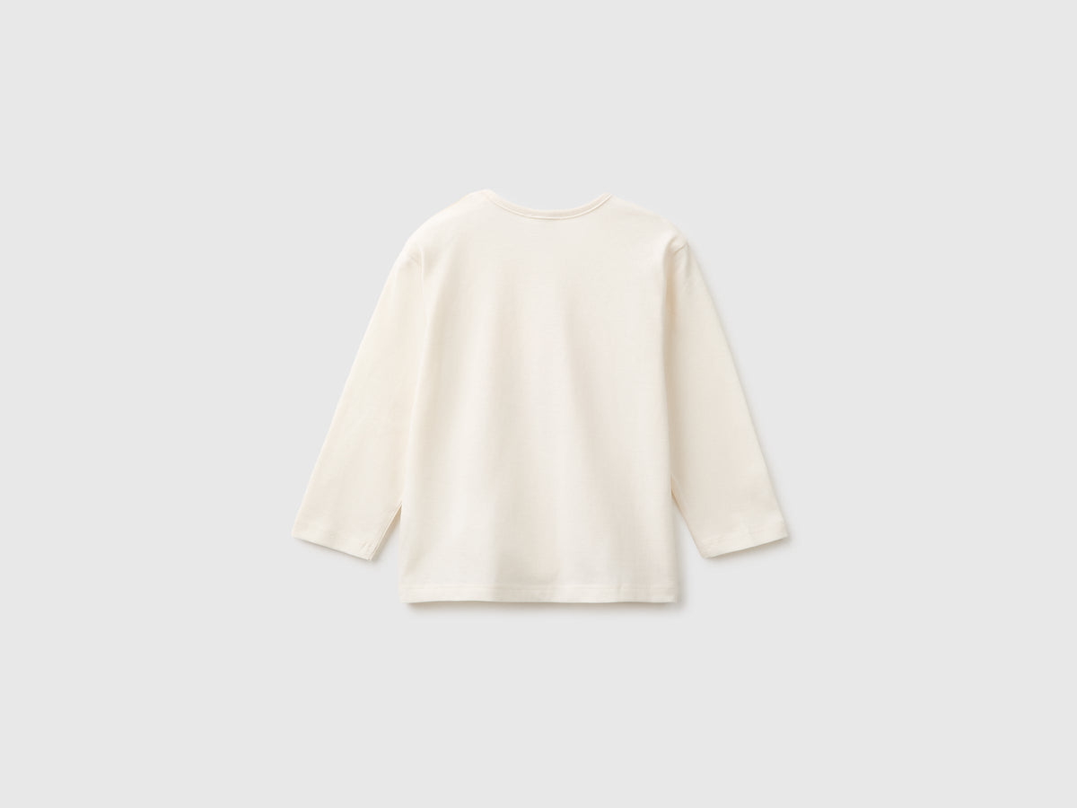 T-shirt con stampa in cotone bio