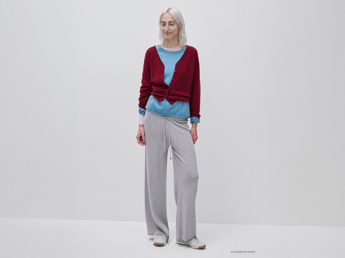 Cardigan in misto lana e cashmere