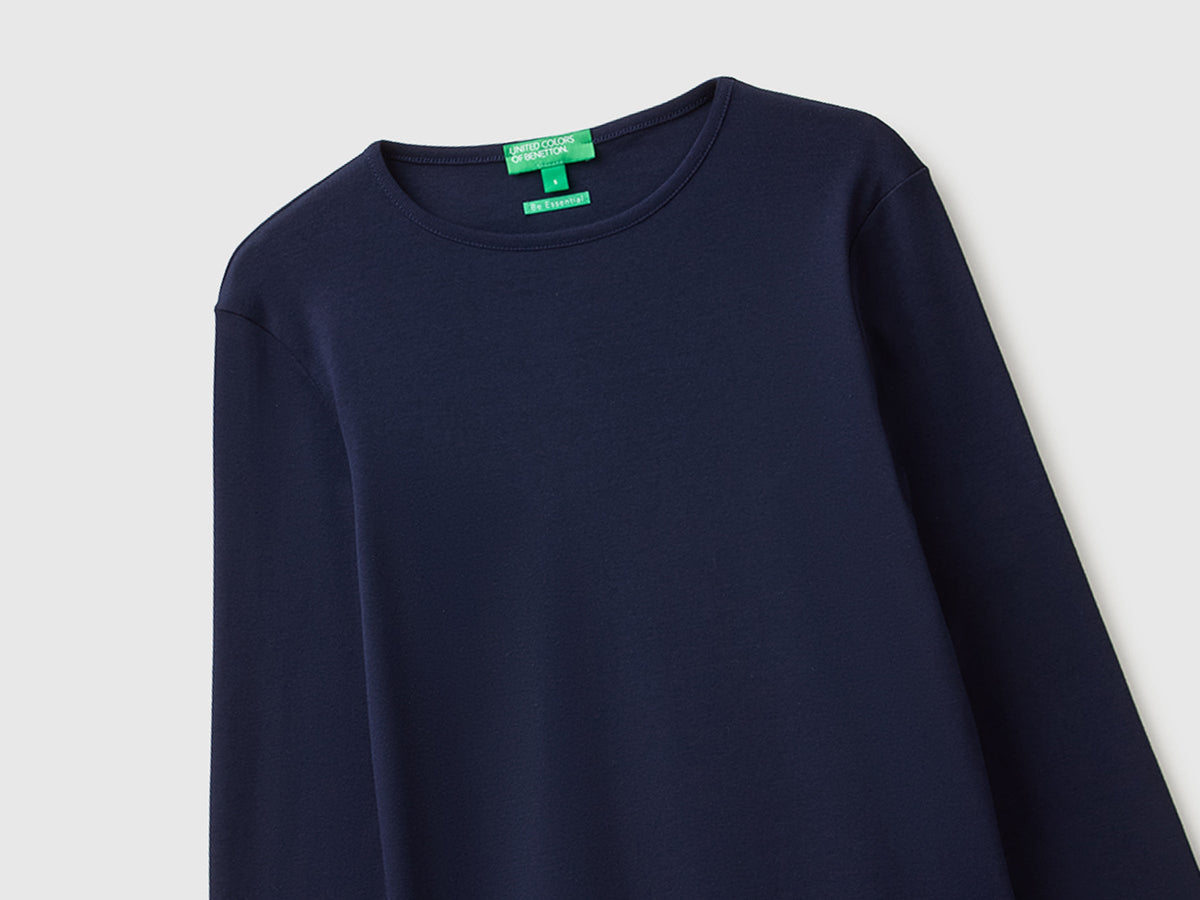 T-shirt slim fit a manica lunga
