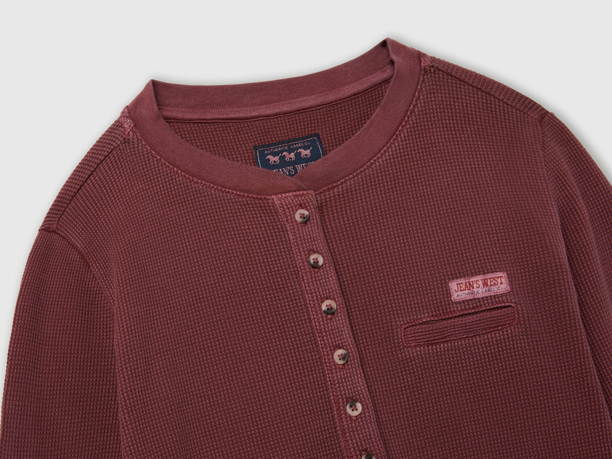 T-shirt serafino effetto vintage