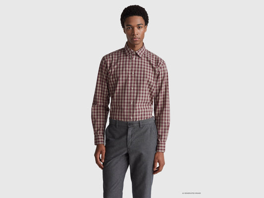 Camicia a quadri 100% cotone