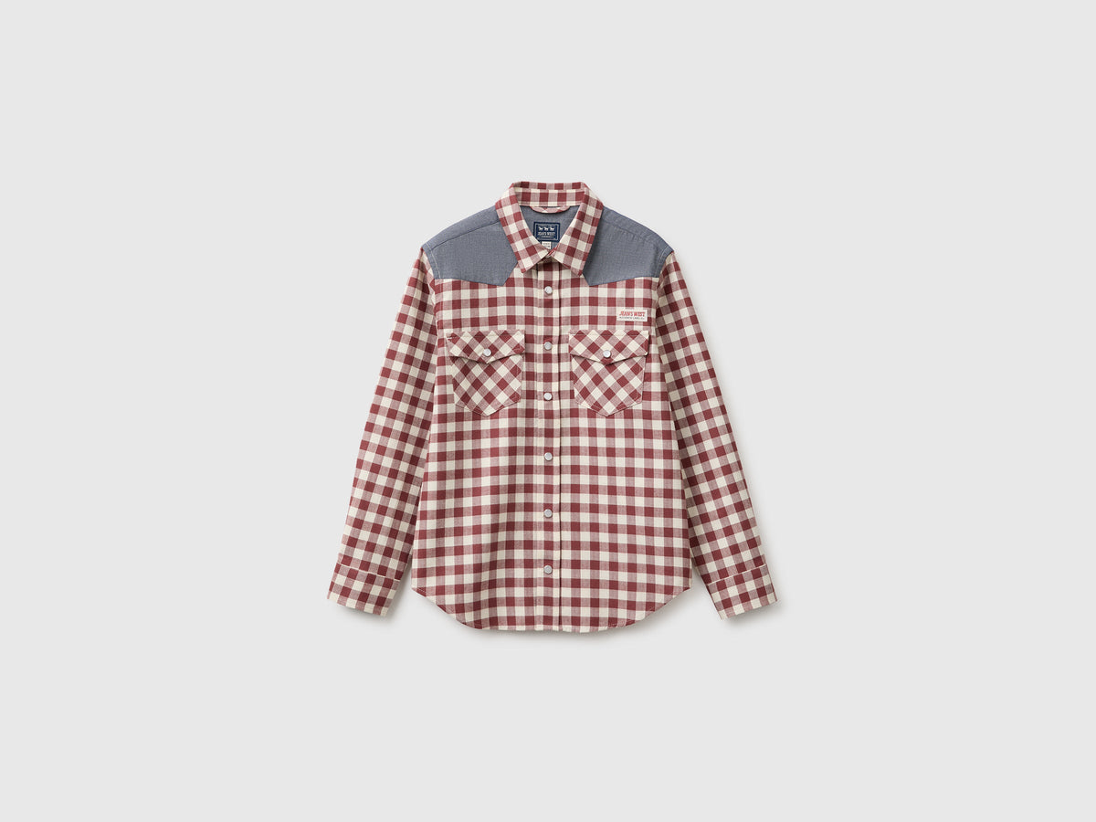 Camicia over in flanella a quadri