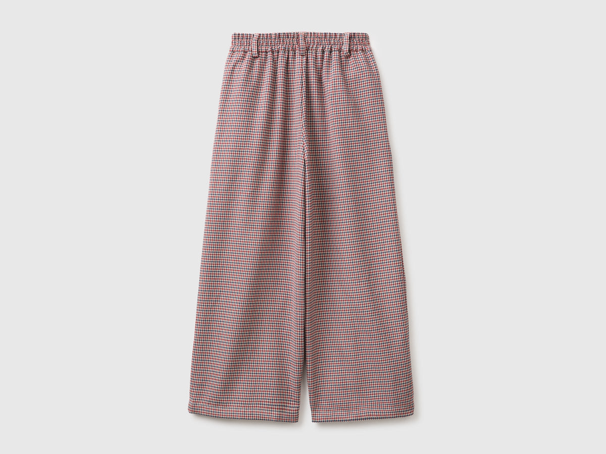 Pantaloni palazzo a quadri