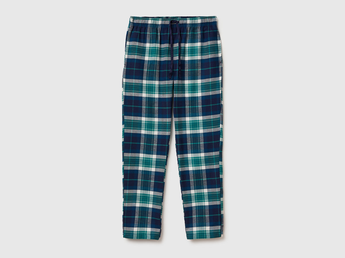 Pantaloni tartan in flanella