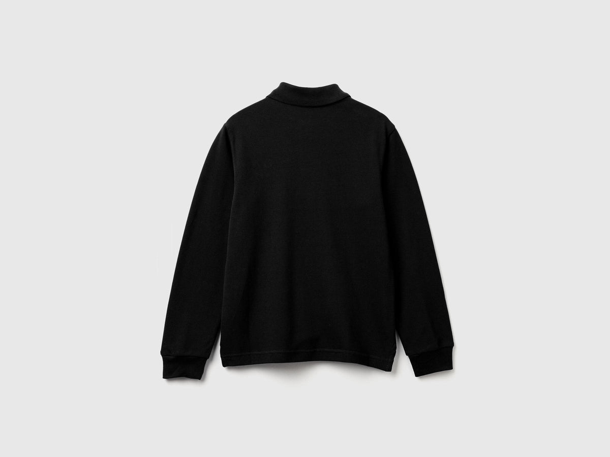 Polo manica lunga cotone