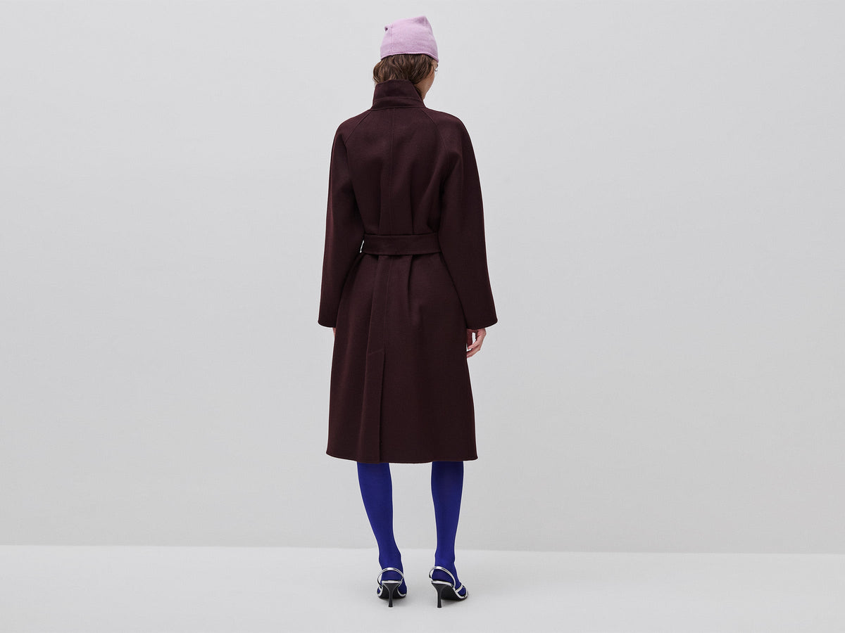 Cappotto lungo in lana e cashmere