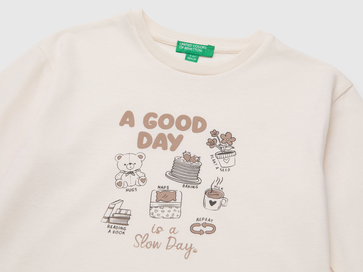 T-shirt 100% cotone bio con stampa