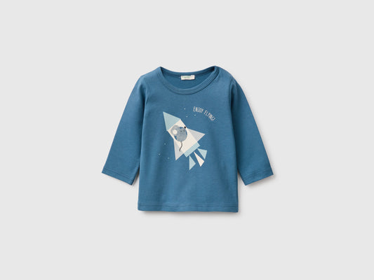 T-shirt con stampa in cotone bio