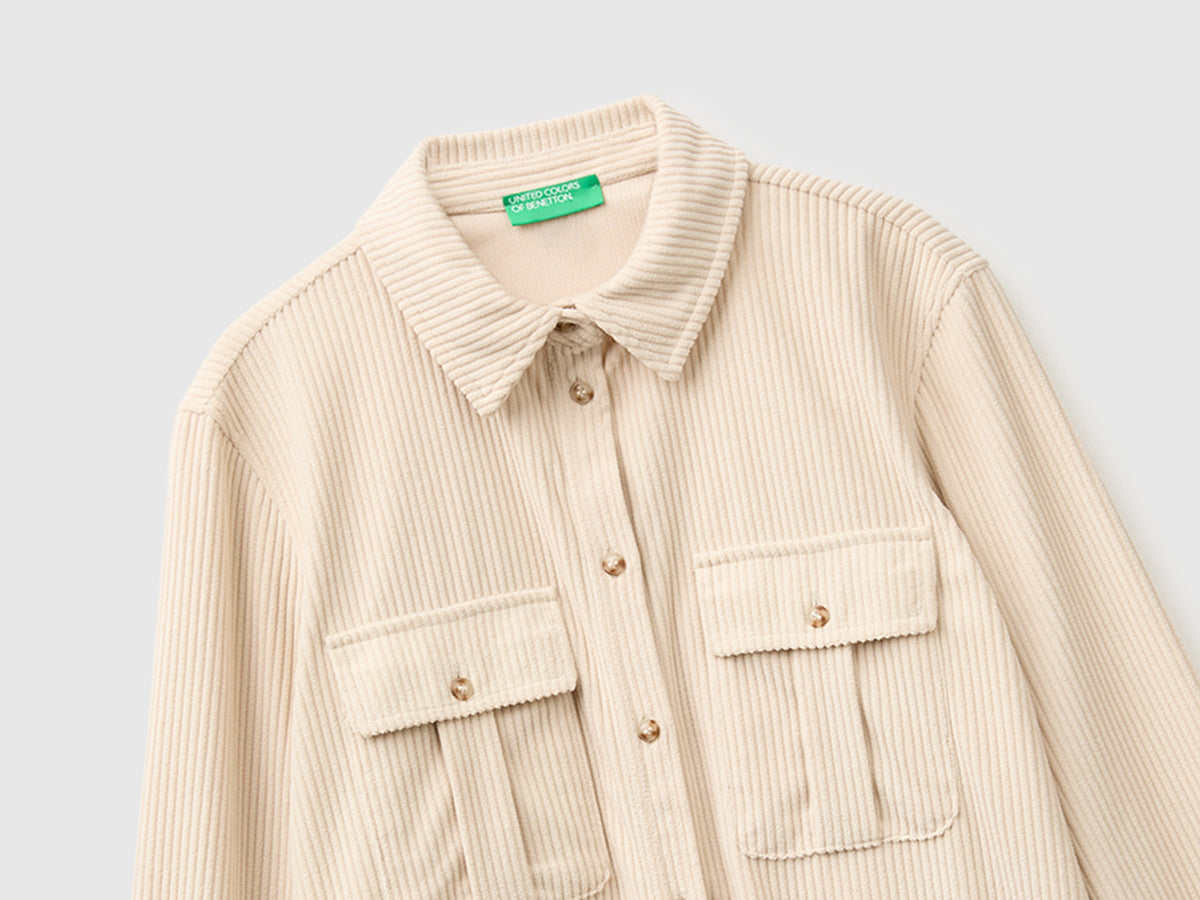 Camicia in velluto a costine