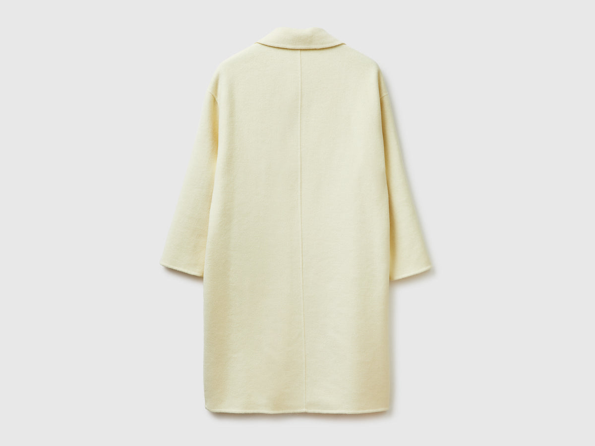 Cappotto lungo in misto lana