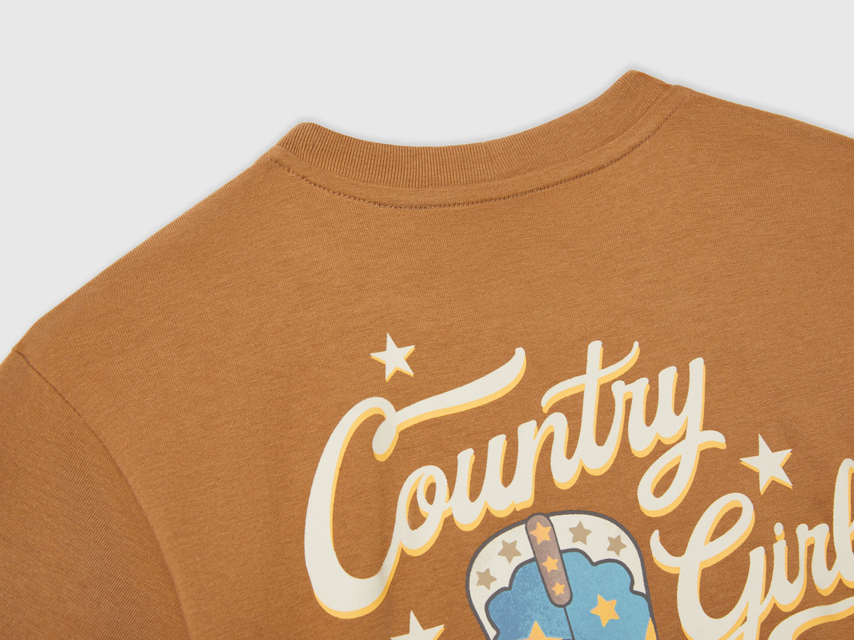 T-shirt con stampa western