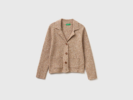 Blazer in maglia 100% cotone