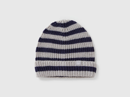 Cappello a righe multicolor