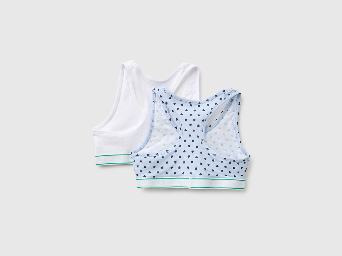 Due brassiere in cotone