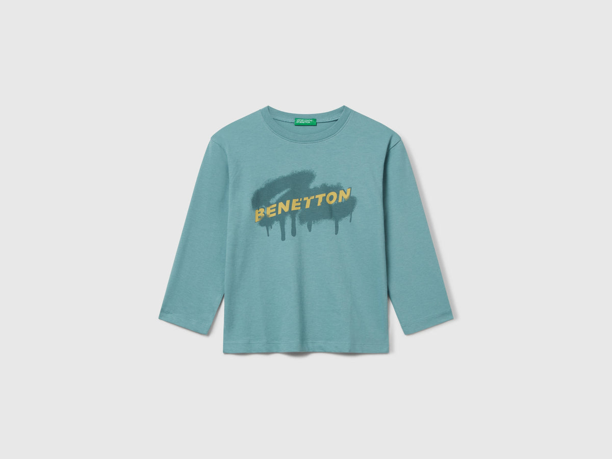 T-shirt con stampa logo
