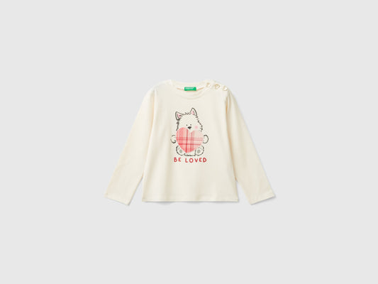 Maglietta con stampa in cotone stretch