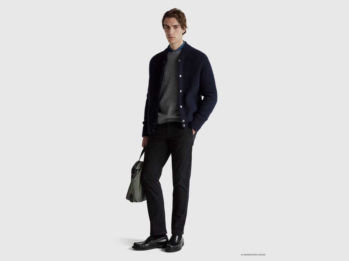 Chino slim fit neri
