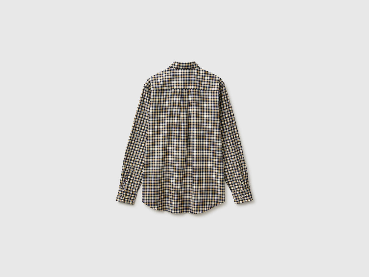 Camicia button down in flanella 100% cotone bio