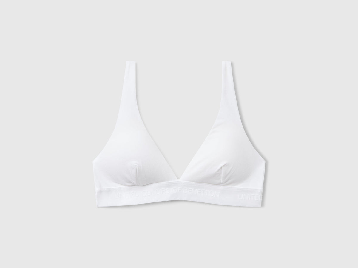 Reggiseno a triangolo in cotone stretch