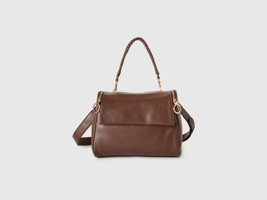Borsa con manico intrecciato