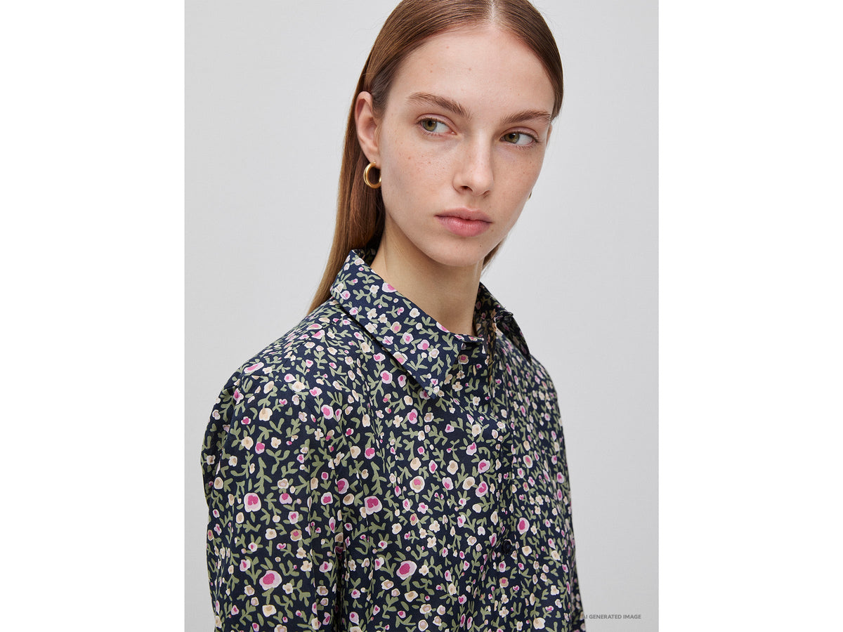Camicia fantasia in cotone leggero
