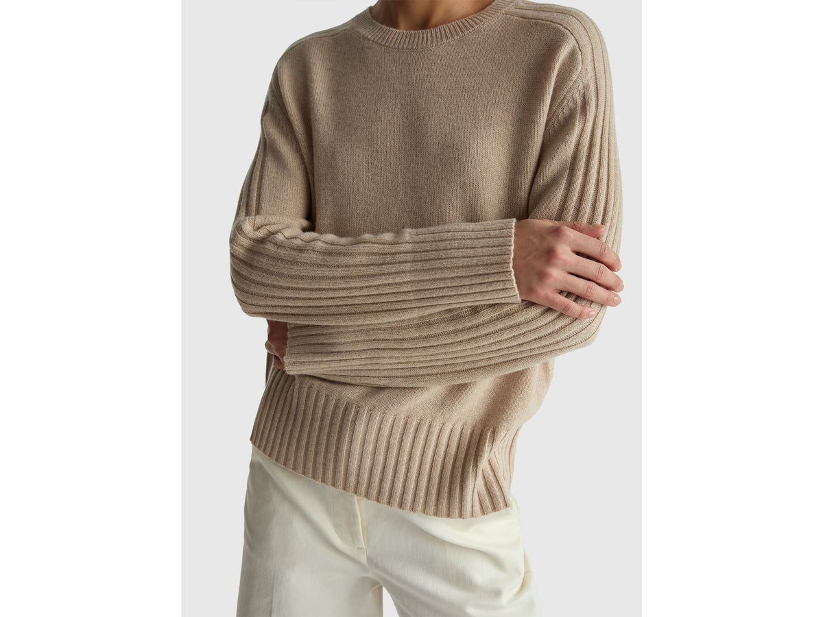 Maglia ampia in puro cashmere
