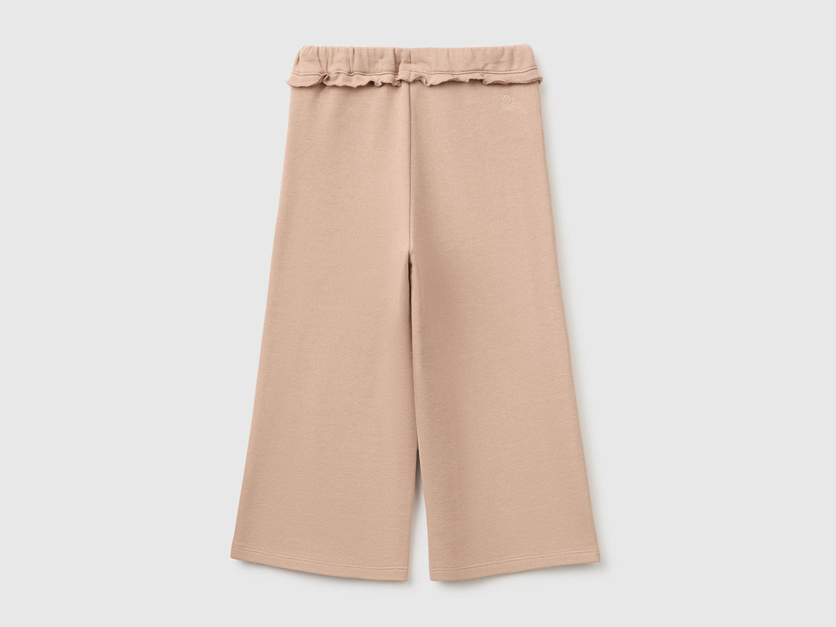 Pantaloni in felpa con rouches