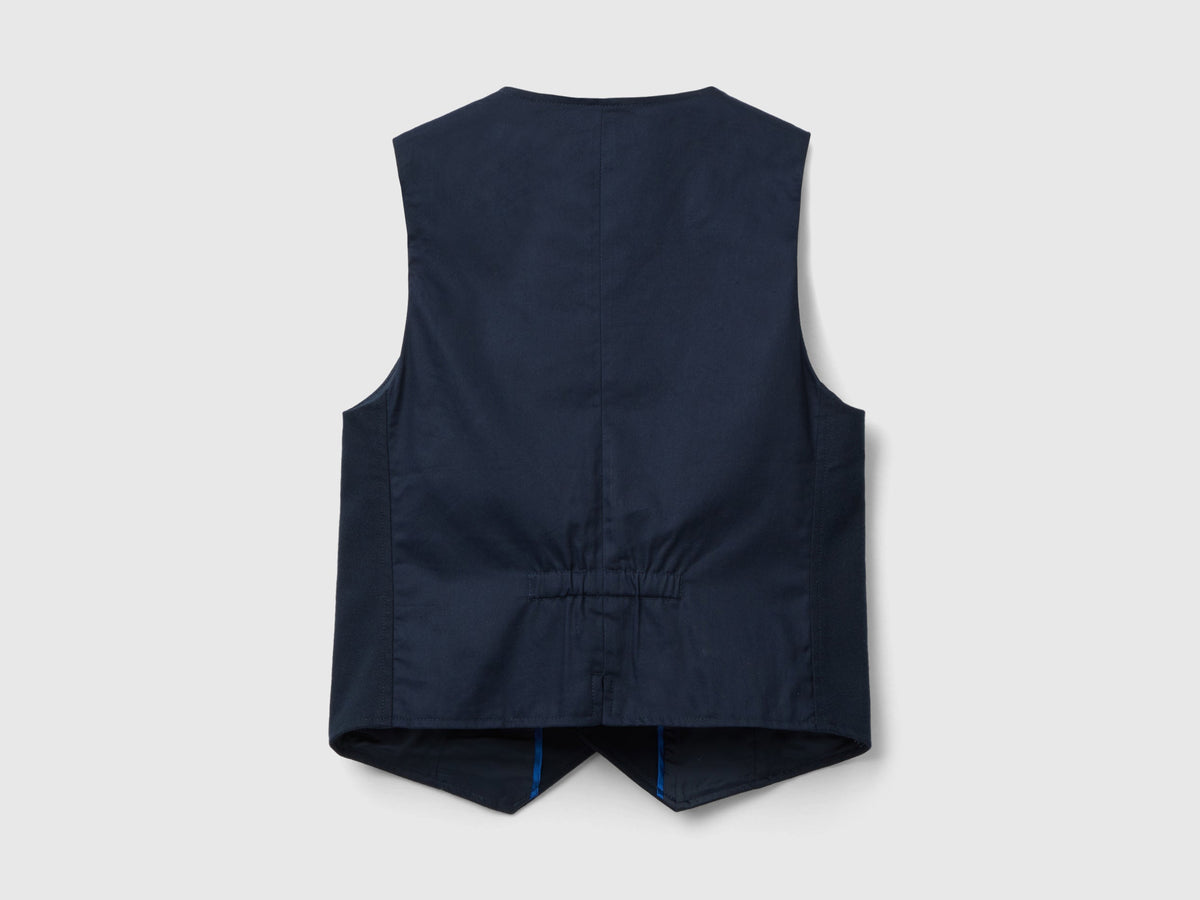 Gilet in flanella slim fit